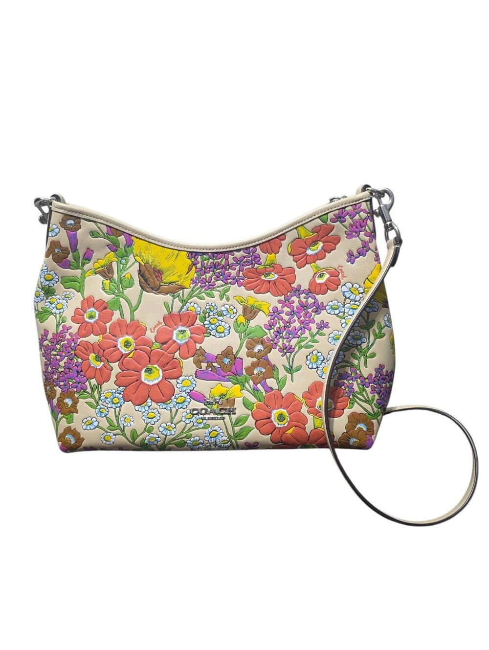 Coach Floral Print Shoulder Bag